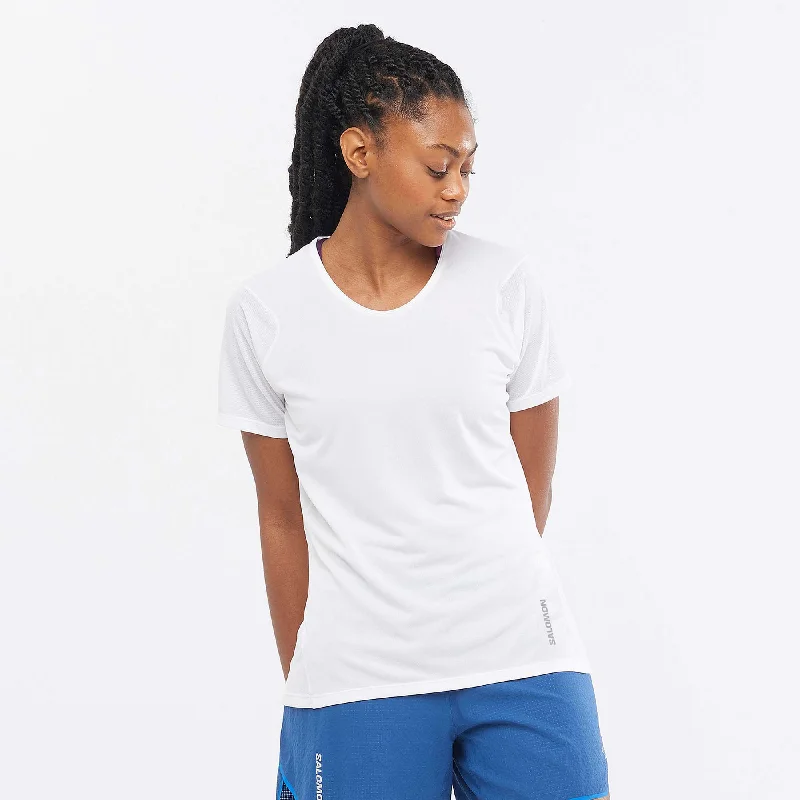 Salomon | Women's Sense Aero Short Sleeve T-Shirt - WhiteJersey Short Sleeve Tops