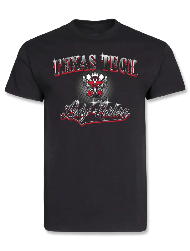 Texas Tech "Air Brush Court" Short Sleeve T-ShirtBand Merch Short Sleeve Tops