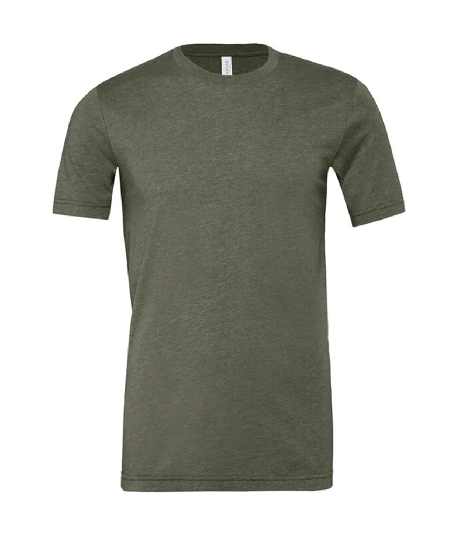 Heather Military Green - Unisex heather CVC short sleeve t-shirtOversized Short Sleeve Tops