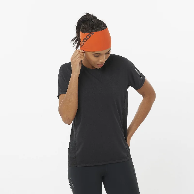 Salomon | Women's Sense Aero Short Sleeve T-Shirt - BlackCasual Short Sleeve Tops