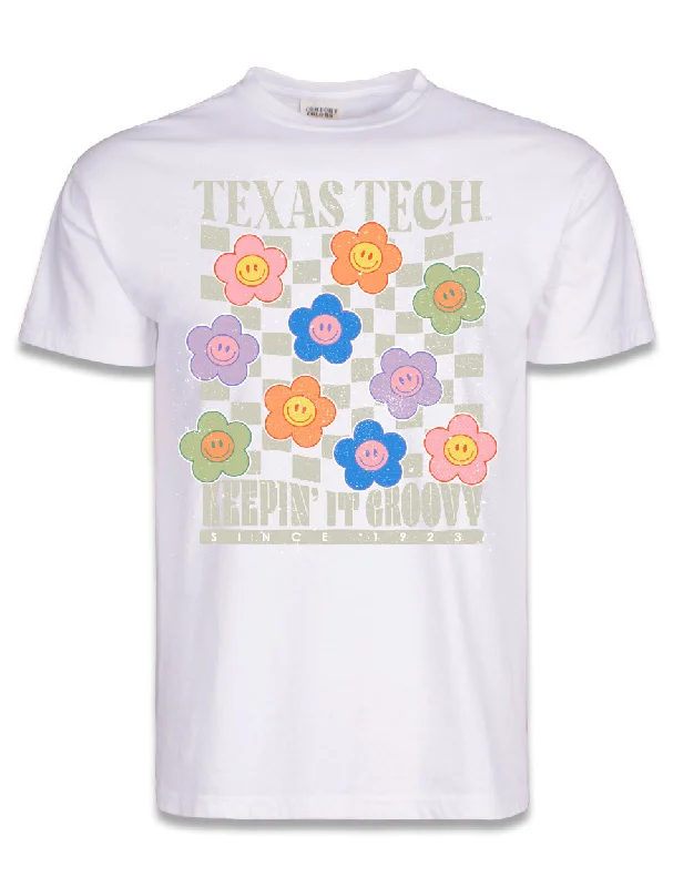 Texas Tech "Keep It Groovy" Short Sleeve T-shirtThermal Short Sleeve Tops