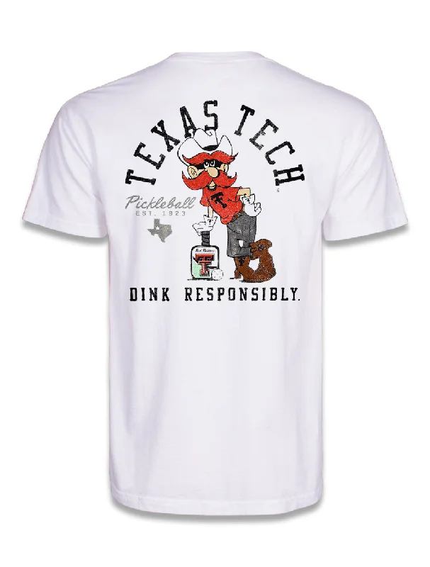 Texas Tech " Pickleball Y'all" Short Sleeve T-shirtDistressed Short Sleeve Tops