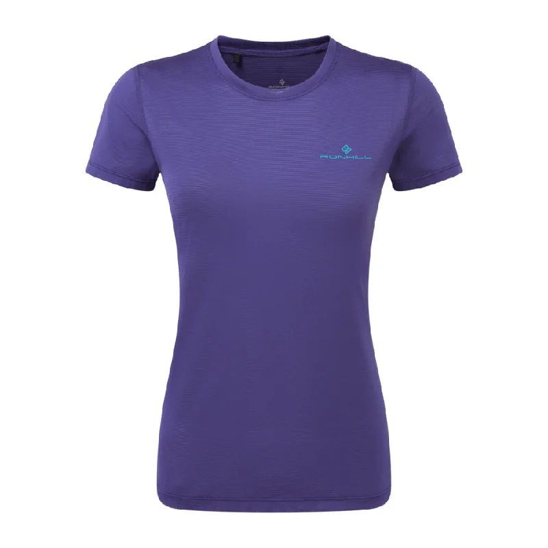 Ronhill Women's Tech Short Sleeve Tee in Deep Ocean/Marine AW24Sports Team Short Sleeve Tops