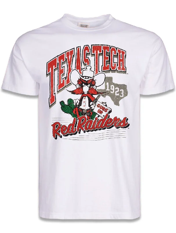 Texas Tech "WildWest Cactus" Short Sleeve T-shirtLinen Short Sleeve Tops