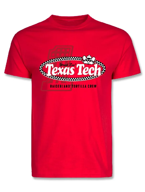 Texas Tech " Raiderland Tortilla Crew" Short Sleeve T-shirtSlim Fit Short Sleeve Tops