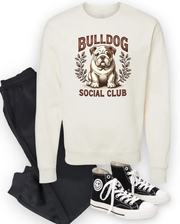 CrewneckdesignQuick-Dry Short Sleeve TopsBulldog Social Club Graphic Crew