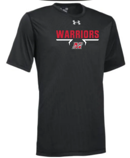 UA Short Sleeve "Warriors" Team Tech Performance T-ShirtBamboo Short Sleeve Tops