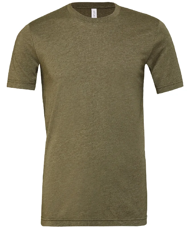 Heather Olive - Unisex heather CVC short sleeve t-shirtBoat Neck Short Sleeve Tops