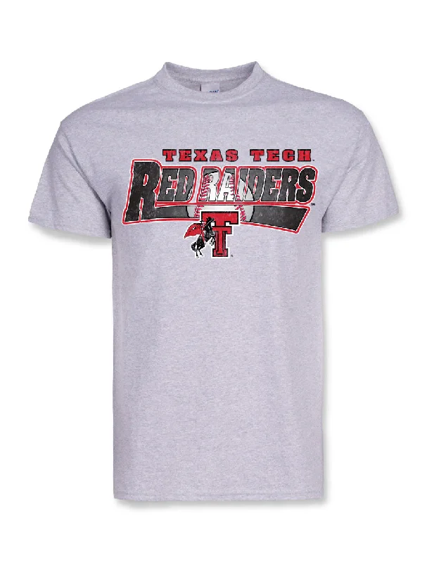 Texas Tech "Burst" Baseball Short Sleeve T-ShirtPerformance Short Sleeve Tops