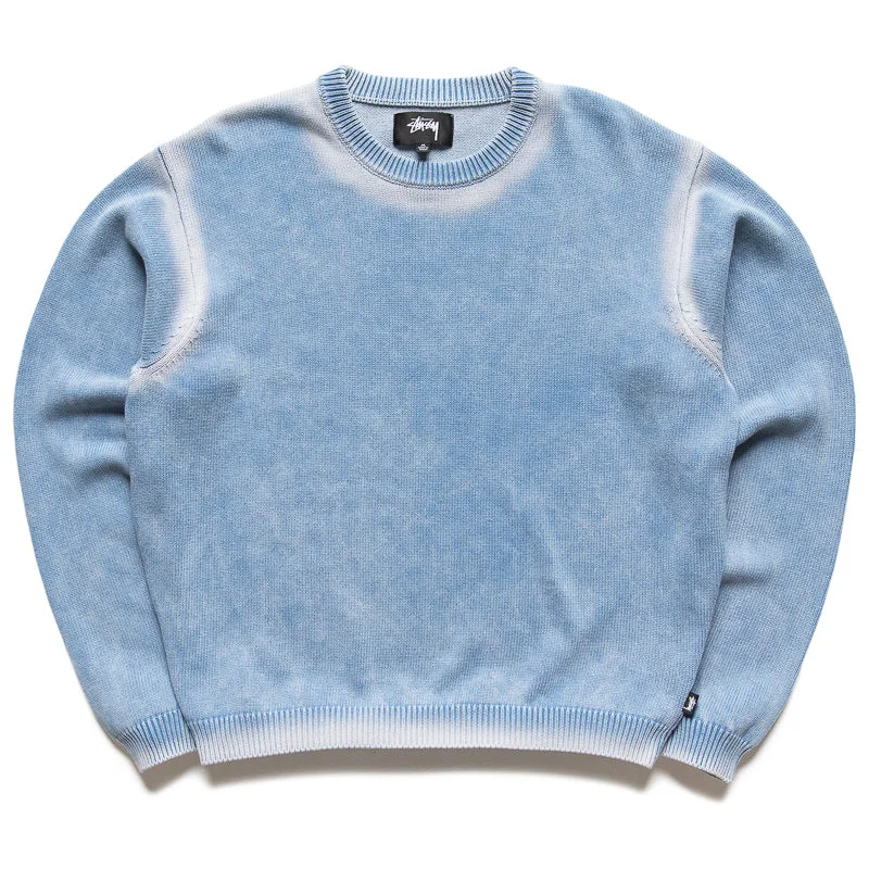 CrewneckspiritVintage Short Sleeve TopsStussy Faded Cotton Crew - Blue