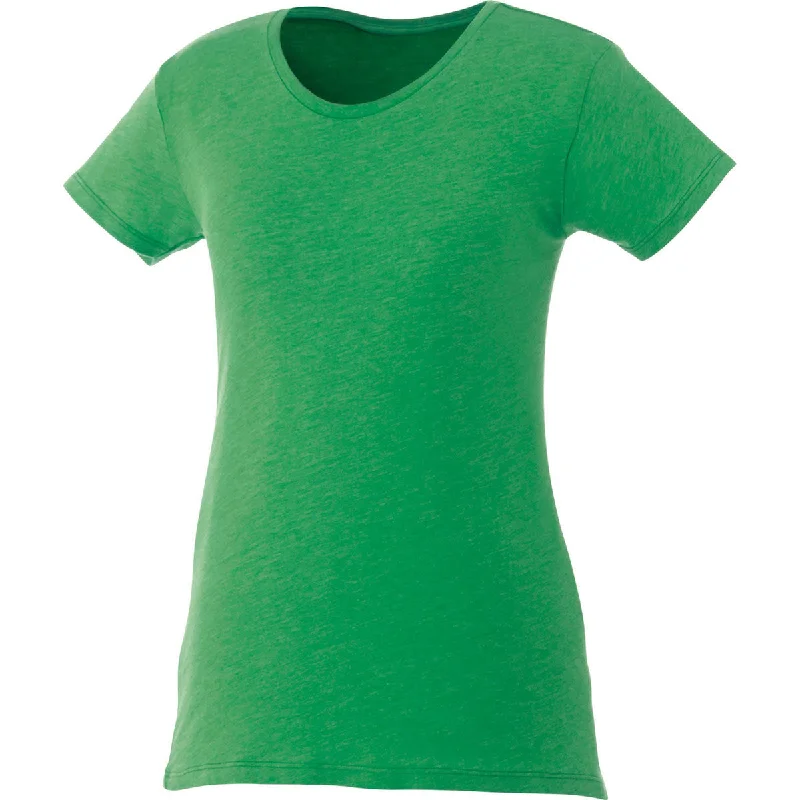 Elevate Women's Kelly Green Heather Bodie Short Sleeve T-ShirtLongline Short Sleeve Tops