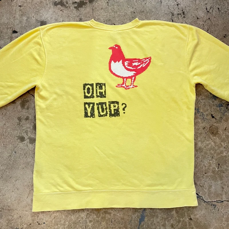 CrewneckmobileCamping Short Sleeve TopsYokishop - Oh Yup? Pixelated Banana Crew