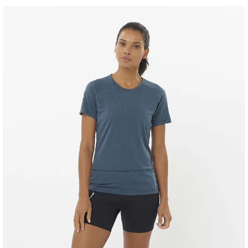 Salomon | Women's Cross Run Short Sleeve T-Shirt - Midnight NavyReflective Short Sleeve Tops