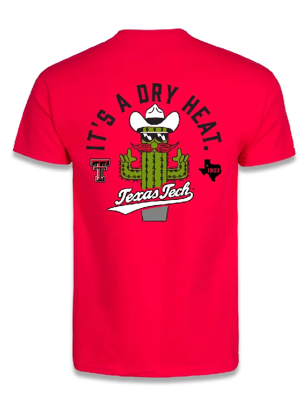 *Texas Tech Red Raiders "Dry Heat Cactus" RED Short Sleeve T-ShirtBamboo Short Sleeve Tops