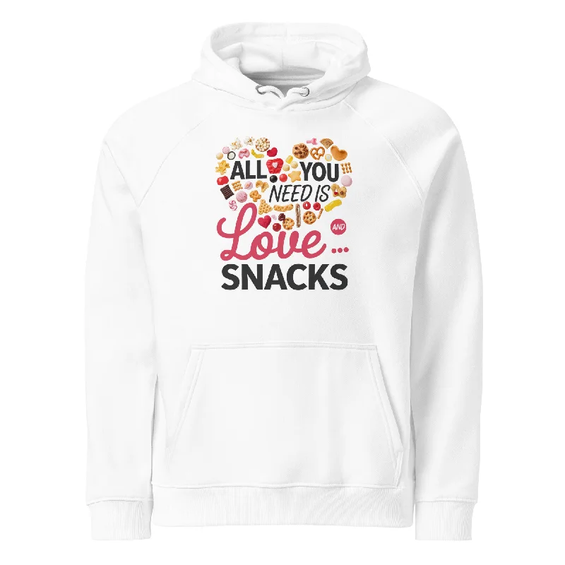 Metallic HoodiesLove Bites Graphic  Eco Raglan Hoodie