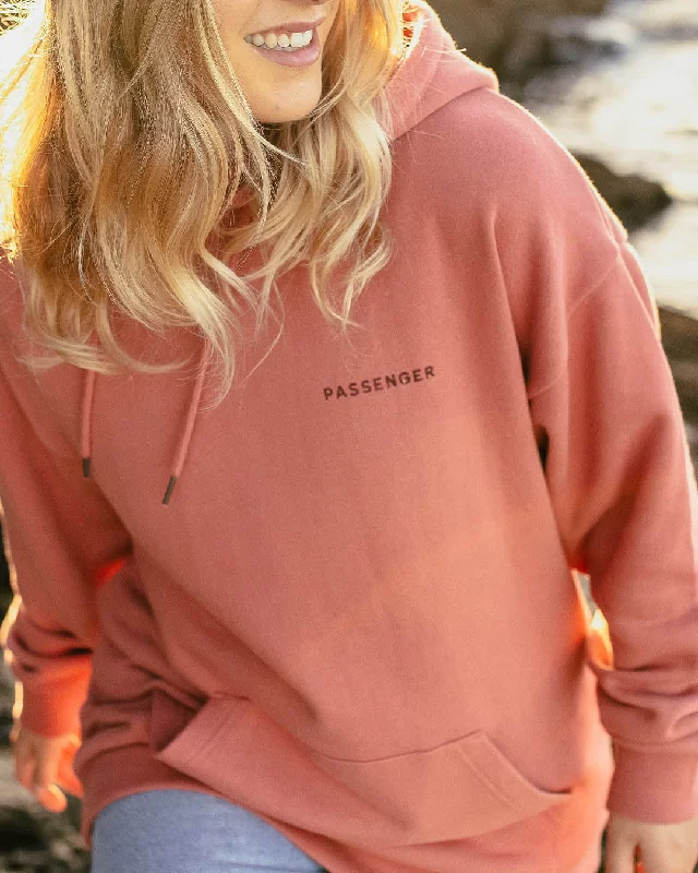 Artist HoodiesEmbrace The Journey Hoodie in Pink Mahogony