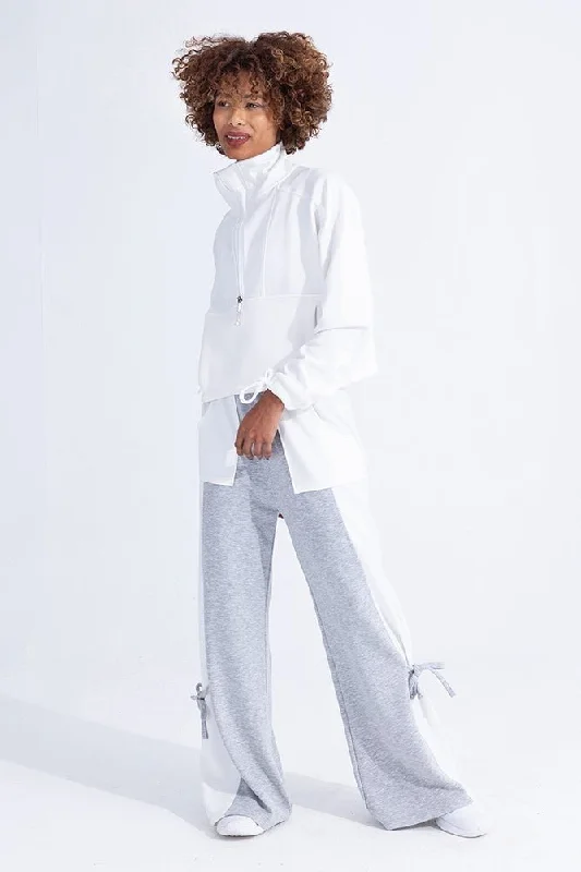 Cropped SweatshirtsWhite Modal Full Set