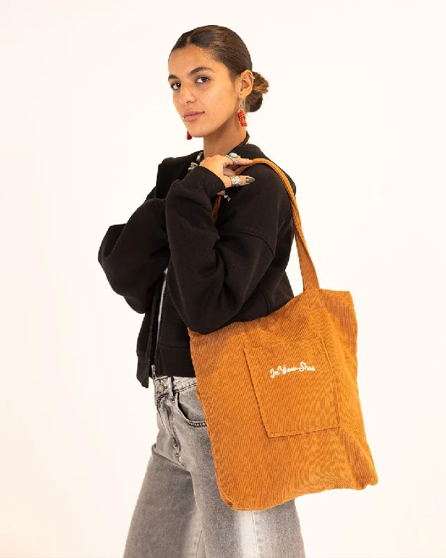 Button-Up SweatshirtsCamel Tote