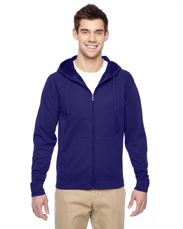 Bamboo Fiber SweatshirtsJerzees PF93MR Adult 6 oz. DRI-POWER SPORT Full-Zip Hooded Sweatshirt