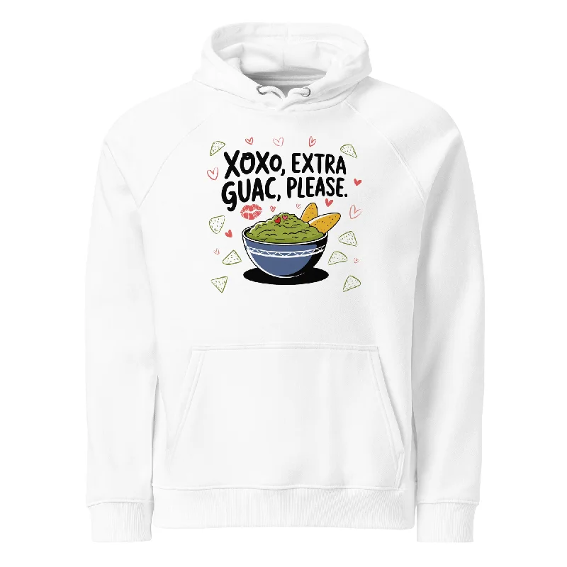 Pocketed HoodiesAvocado Love Graphic  Eco Raglan Hoodie