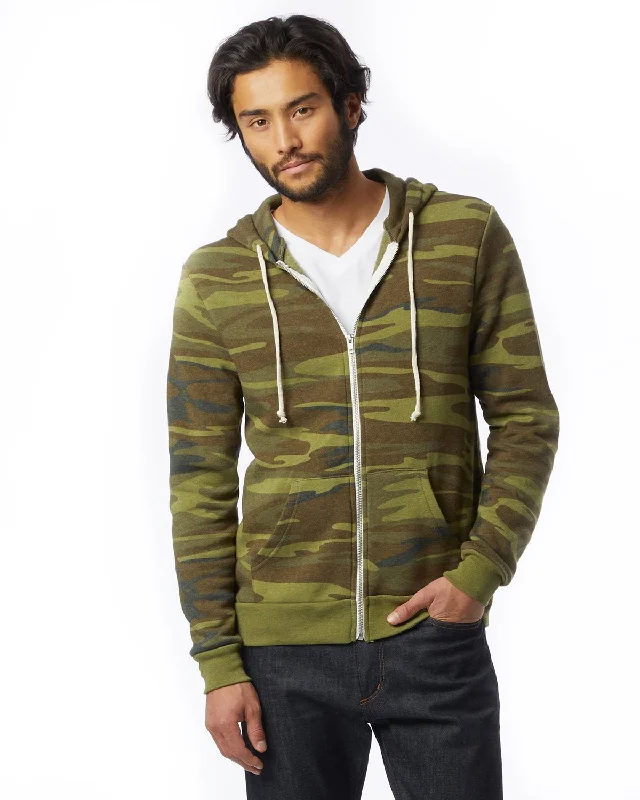 Stretch-Knit SweatshirtsAlternative AA9590 Men's Rocky Eco-Fleece Zip Hoodie