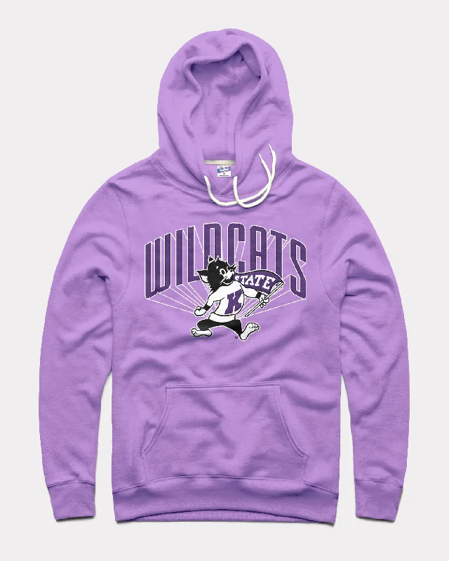 Streetwear HoodiesK-State Flag Willie Lines Lavender Hoodie