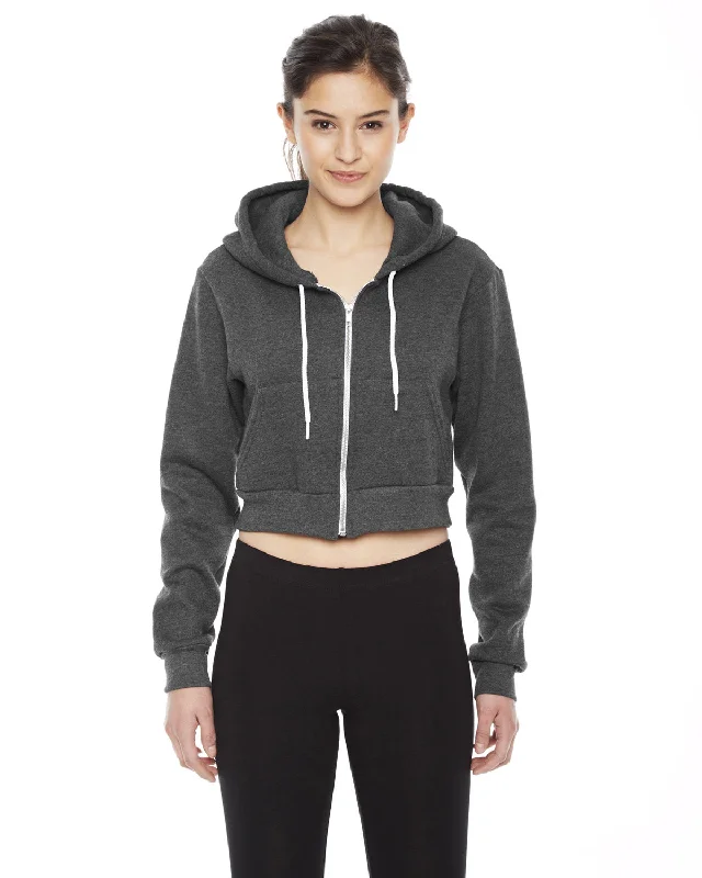 Camping HoodiesAmerican Apparel F397W Ladies' Cropped Flex Fleece Zip Hoodie