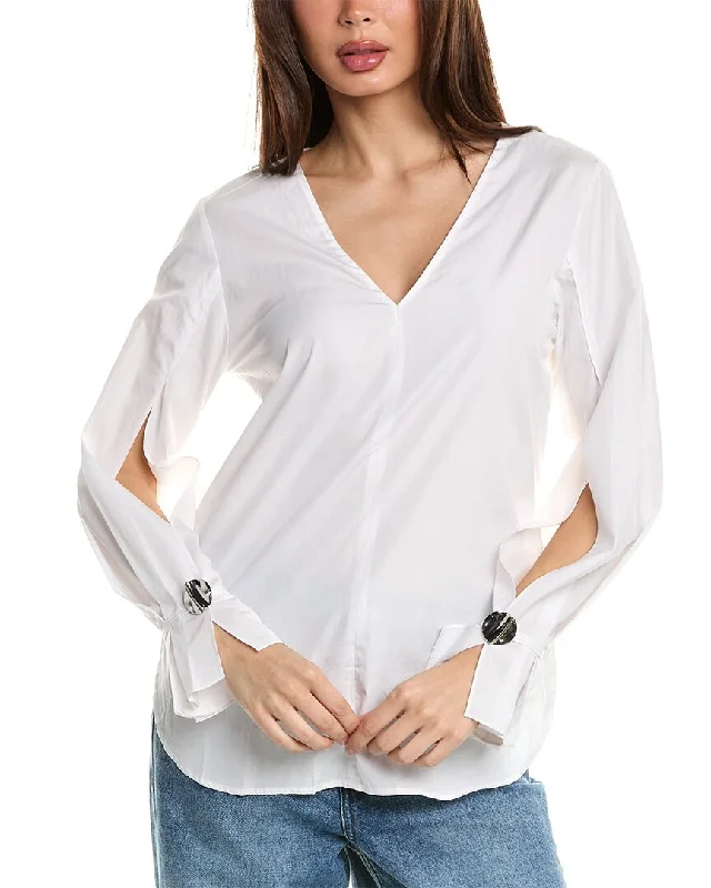 Asymmetrical Shirts3.1 Phillip Lim Poplin Blouse