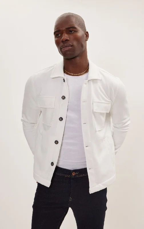 Full Button Up Jacket -  Off WhitePunk Jackets