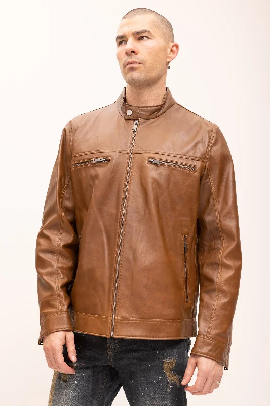 Classic Genuine Leather Jacket - BrownArtist Jackets