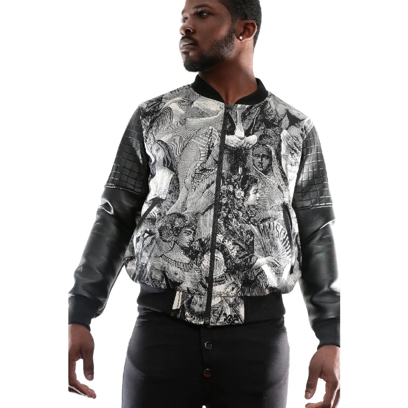 Bomber Jacket with Historical image imprintDesigner Jackets