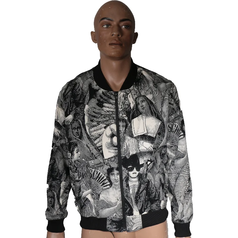 Bomber Jacket with historical image printsPerformance Jackets