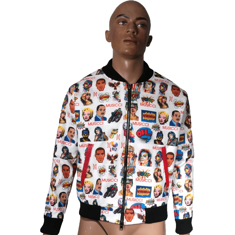 Bomber Jacket with Musicci custom prints ICycling Jackets