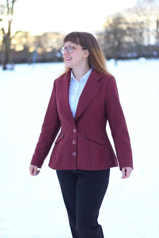 Charlotte Emma Patterns Barberry JacketHip-Hop Jackets