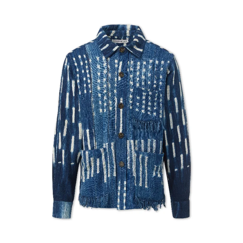 Indigo Fringed Mechanic JacketReflective Jackets