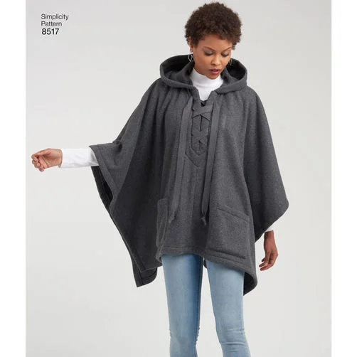 Simplicity Ponchos S8517Puffer Jackets