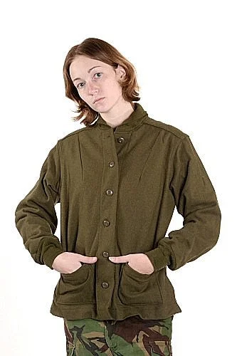 Women's Alpha Wool Field Jacket Liner OG-108 1970’s rareRuffled Jackets