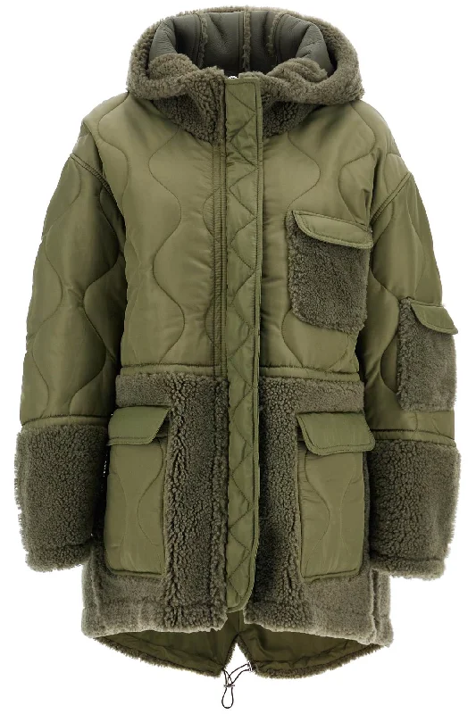 Blancha Women's Shearling And Nylon ParkaSherpa Jackets