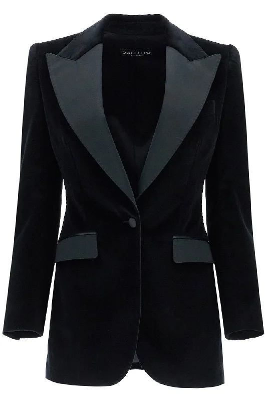 Dolce & Gabbana Women's Turlington Velvet TuxedoCorduroy Jackets