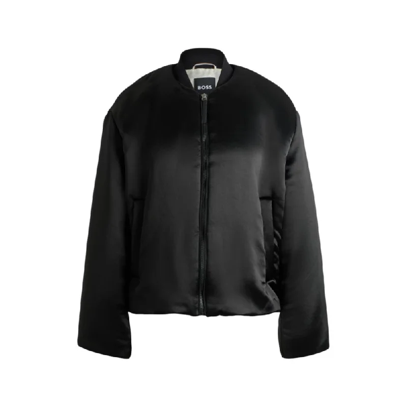 Padded bomber jacket in satinPunk Jackets