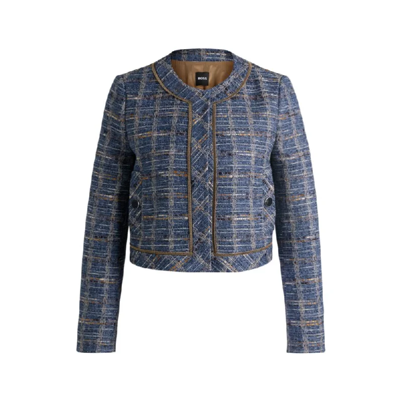 Regular-fit jacket in check tweedUrban Jackets