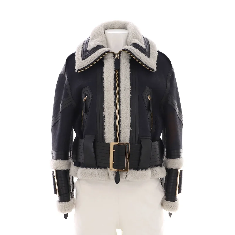 Women's Aviator Jacket Leather and ShearlingHooded Jackets