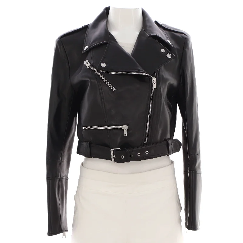 Women's Biker Jacket LeatherSequined Jackets