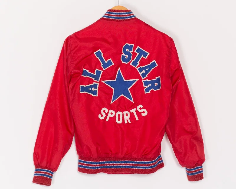 XS 80s All Star Sports Red Varsity JacketPerformance Jackets