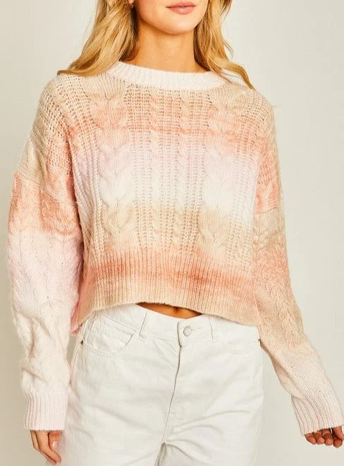 Linen Knit TopsGradient Sweater