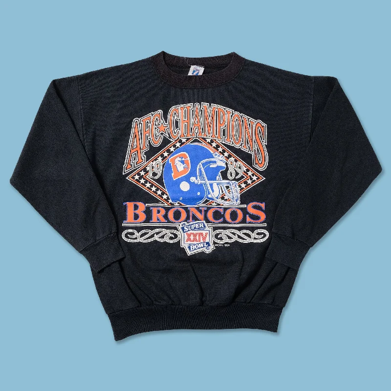 Summer Knit Tops1989 Denver Broncos Sweater Small