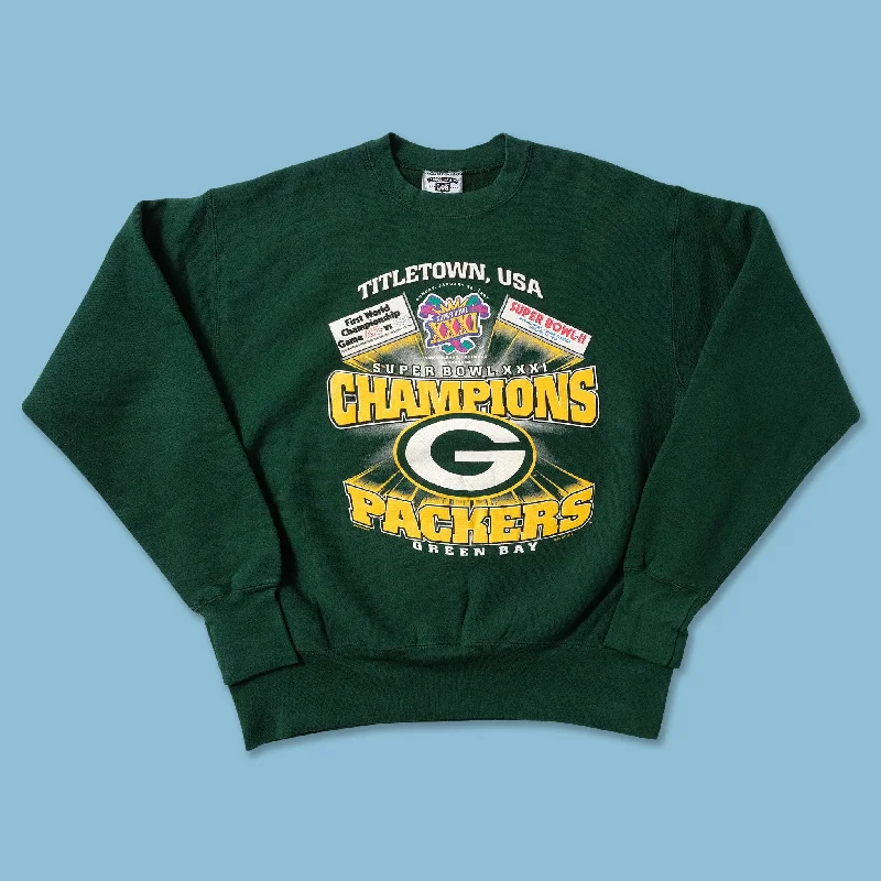 Thermal Knit Tops1997 Greenbay Packers Super Bowl Sweater XLarge