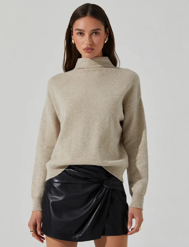 Linen Knit TopsAdley Sweater, Oatmeal