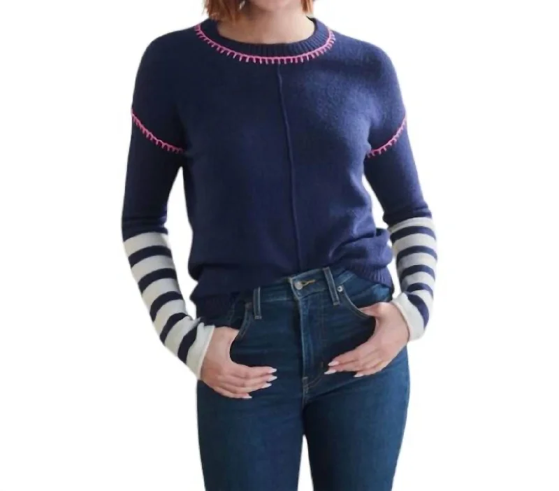 Band Merch Knit TopsAvery Sweater In Navy