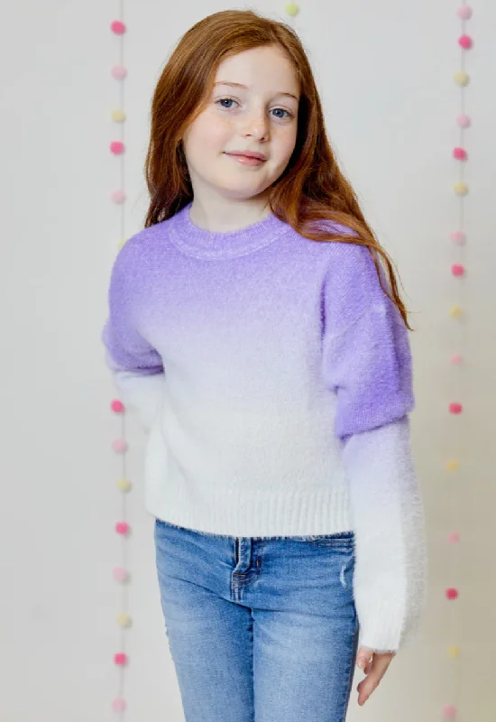 Glitter Knit TopsLucky Lilac Sweater Youth